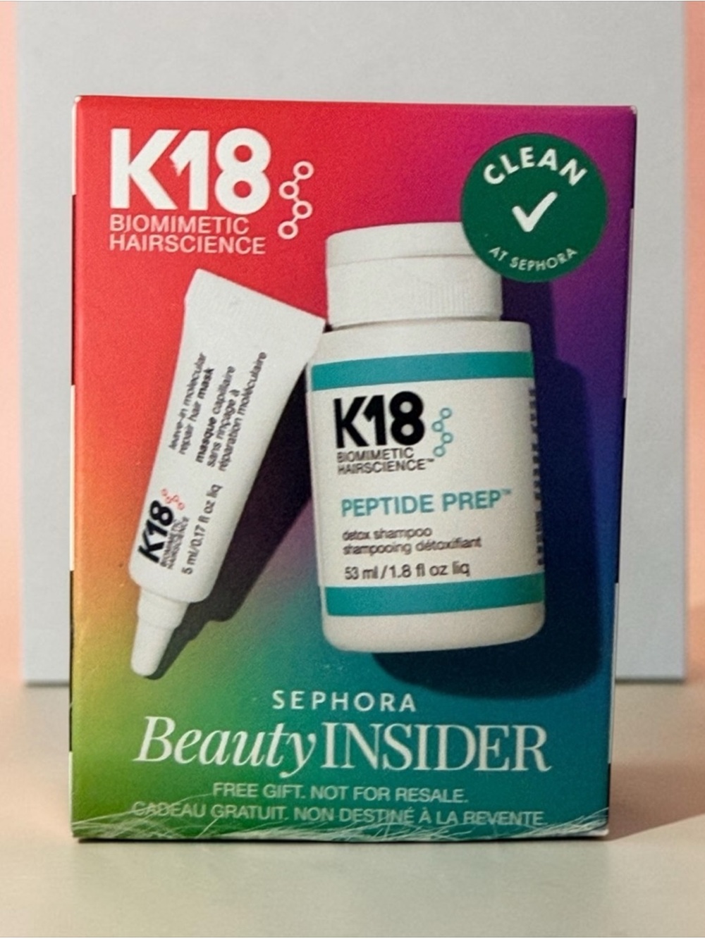K18 Peptide Prep Detox Shampoo and Repair Mask Set